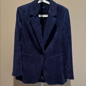 Elie Tahari Deep Blue Corduroy Blazer